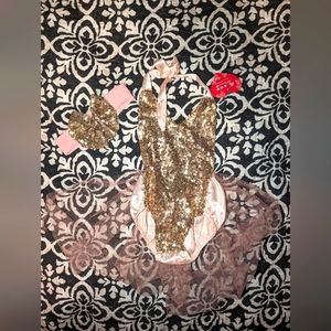 Baby Girl Backless Onesie Tutu w/ Matching Bow